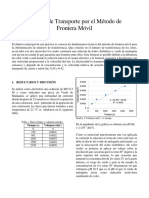 Informe No. 7 Número de Transporte Por El Método de Frontera Móvil