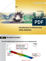 INTRO MAPDL WS17a Bonded Contact