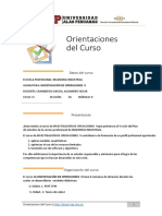 F-Orientaciones Del Curso