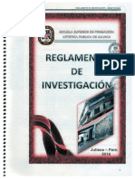 Regl. de Investigación 2016-Esfapjuliaca PDF