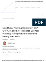 New Digital Planning Solutions in SAP S..