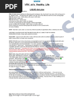 VRK’s Diet Plan in English