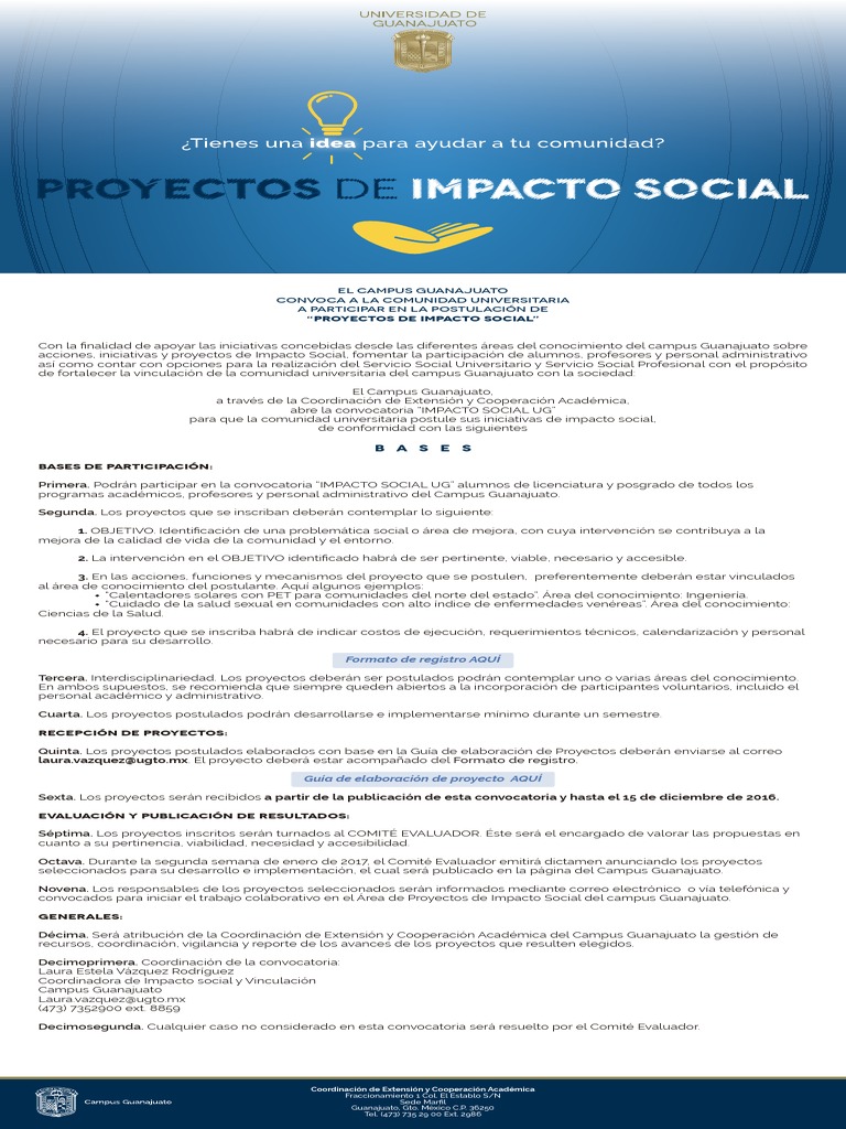 Proyectos de Impacto Social PDF | PDF