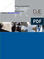 DJE Holdings - Environmental Policy