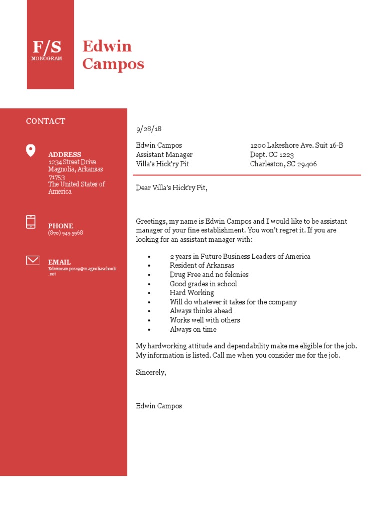 Letter 2 | PDF