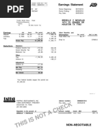 Earnings Statement: Non Negotiable