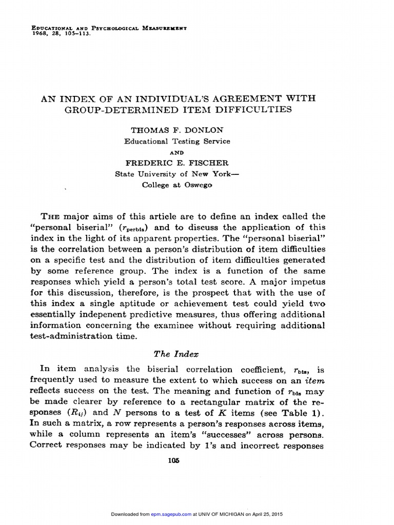 Index Agreement Difficulties (Rperbis) Application &dquo Personal