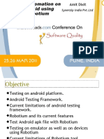 Software Quality 2011 Presentation Robotium PDF