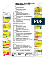 2018-19 DCSD Calendar - Revised 10-8-18