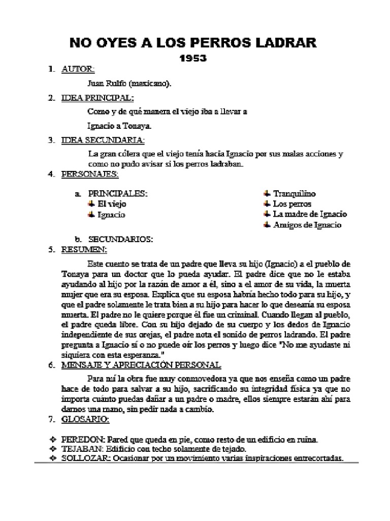 No Oyes Ladrar Los Perros