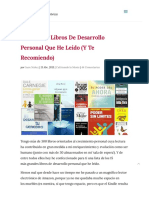 15 Grandes Libros de Desarrollo Personal Que He Leído (Y Te Recomiendo) PDF