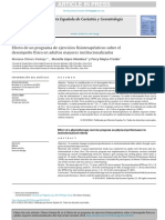 Efecto de Un Programa de Ejercicios Fisioterapéuticos