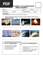 Prueba Energia Sexto Basico