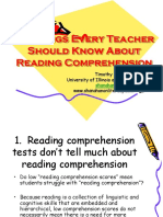 10 Things Every Teacher Should Know About Comprehension