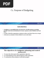 C.1. Purpose of Budgeting