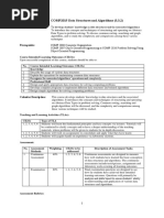 Data Structures and Algorithms Course Syllabus