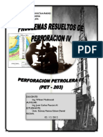 Cálculos y programa de cementación para pozo petrolero