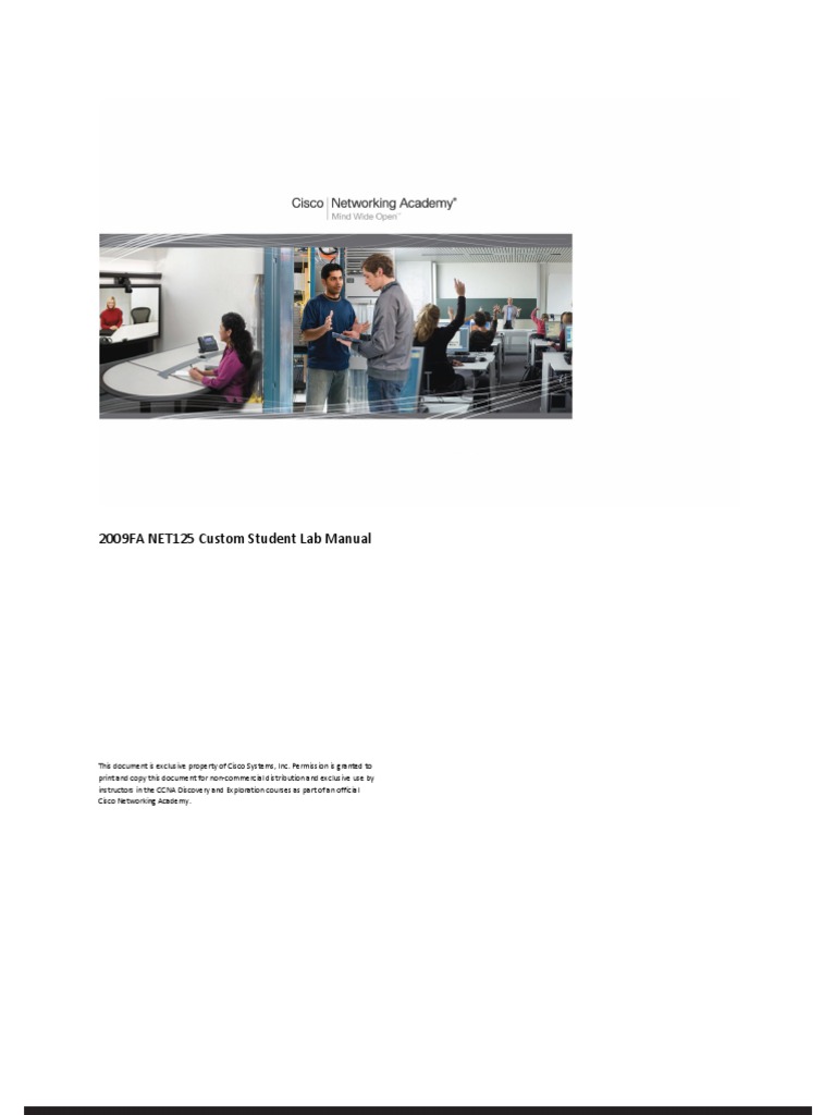 125 Custom Student Lab Manual | PDF | Computer Network | Gateway ...