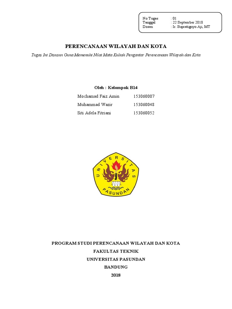 Perencanaan Wilayah Dan Kota Pdf