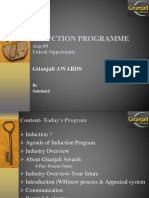 Induction Programme: Gitanjali AWARDS