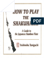 How To Play The Shakuhachi A Guide To The Japanese Bamboo Flute by Yoshinobu Taniguchi PDF
