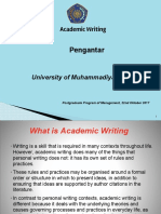 Pengantar: Academic Writing