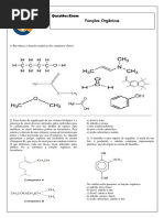 Atividades Funções Orgânicas