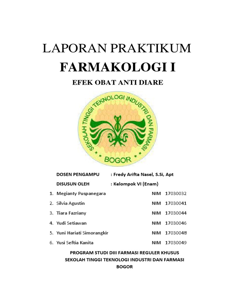 Laporan Praktikum Farmakologi | PDF