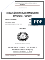 Fraudulent Transfer and Property Rights