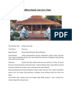 Identifikasi Rumah Adat Jawa Timur