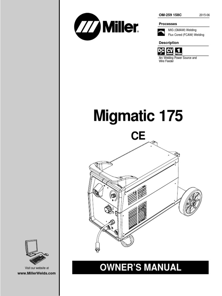 Miller Electric 652 Welder User Manual
