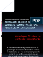 Abordagem Clinica No Contexto Comunitário