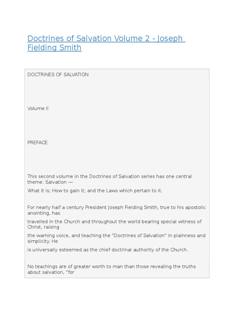 Doctrines of salvation volume 2 download free pdf eternal life
