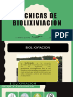 Tecnicas de Biolixiviacion