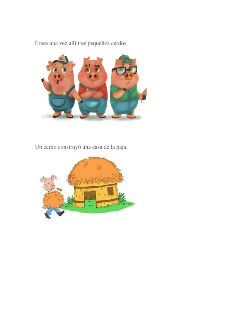 Los Tres Cerditos en Español | PDF