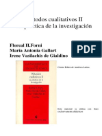 Gallart La Integración de Métodos... en Forni, Gallart, Vasilachis de Gialdino - Métodos Cualitativos II PDF