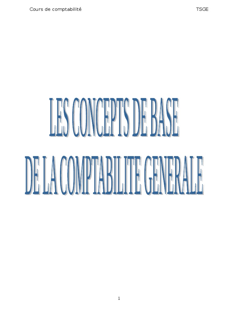 Principes et Flux en Comptabilité TSGE | PDF | Comptabilité | Secteurs du  service