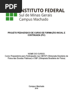 PPC - Curso de Física para OBF