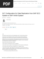 SLT Configuration For Data Replication From SAP ECC System To SAP HANA System - SAP Blogs