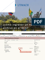¿Como Enviar Un Nuevo Documento en El OCS?