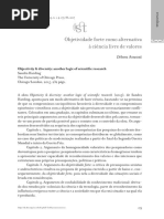 Objetividade forte como alternativa à ciência livre de valores