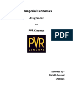 Managerial Economics (PVR CINEMAS)