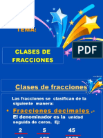 Clases de Fracciones