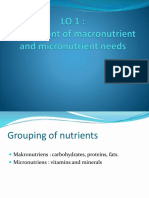 LO 2 Minggu 3 Kebutuan Makronutrien Dan Mikronutrien