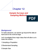 Sample Surveys and Sampling Methods