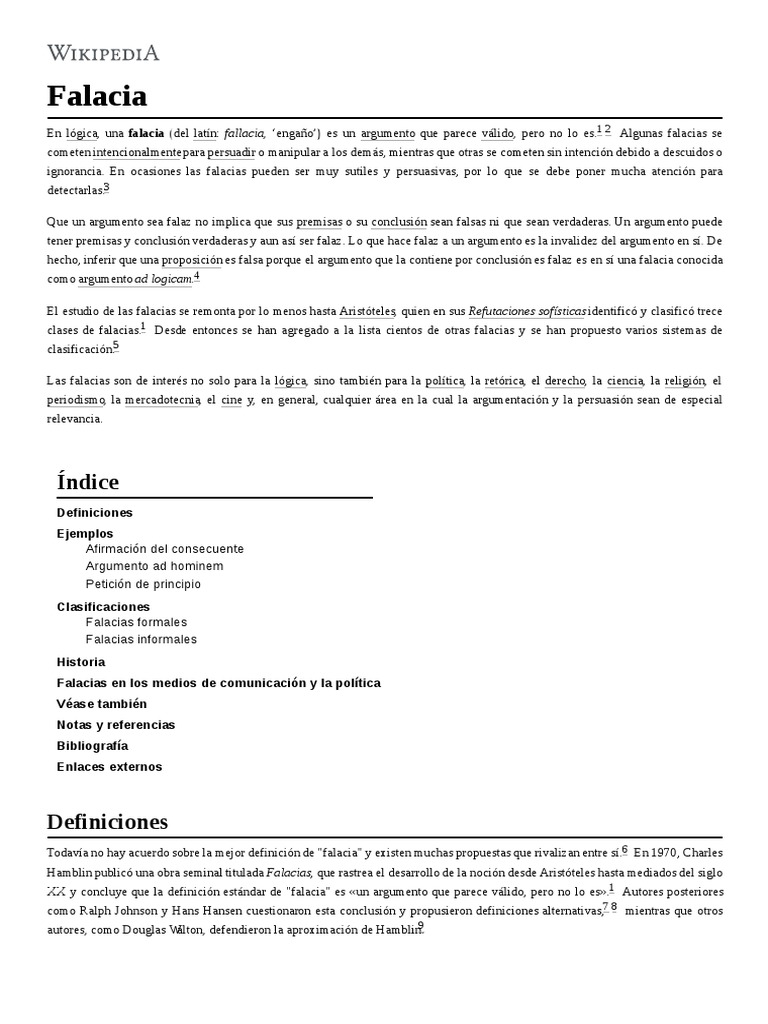 Falacia | PDF | Falacia | Metodología filosófica