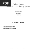 Online Food Ordering System