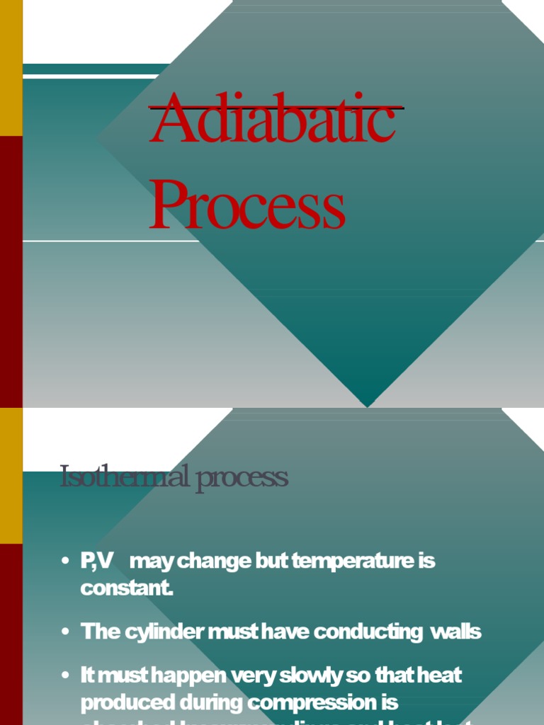 Adiabatic vs Isothermal Processes Explained | PDF | Mathematical ...