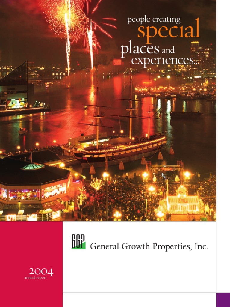 Nyse GGP 2004 PDF PDF Real Estate Investment Trust Dividend