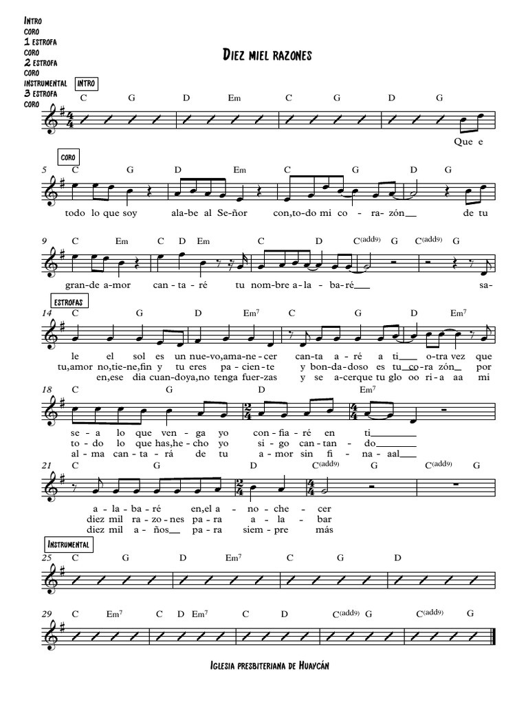 Diez Mil Porques Acordes Ukulele